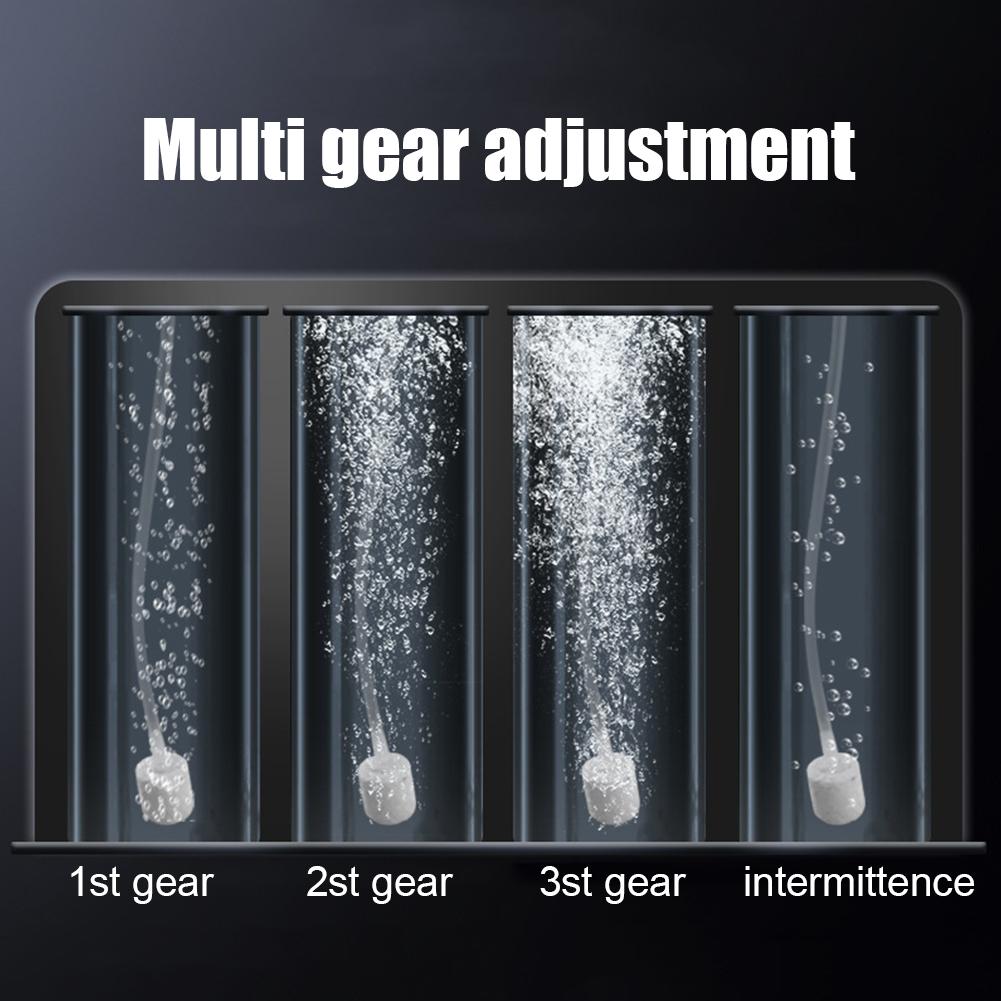 Fishing Oxygen Pump Noiseless USB Silent Oxygenator Powerful Battery Powered Portable Air Pump 40-Hour Battery Life for Aquarium