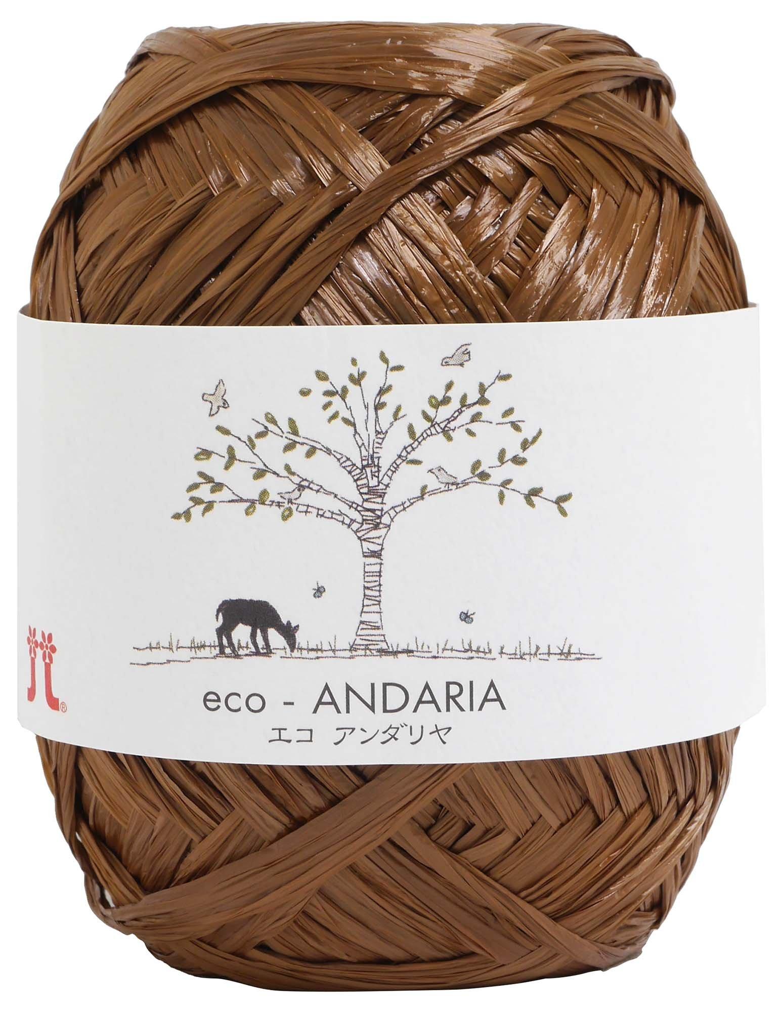 

Hamanaka Eco Andaria Середній набір з 0200 Пряжа, Товщина, Колір. 15, Коричневий, 40г, Прибл.. 80м, 5,