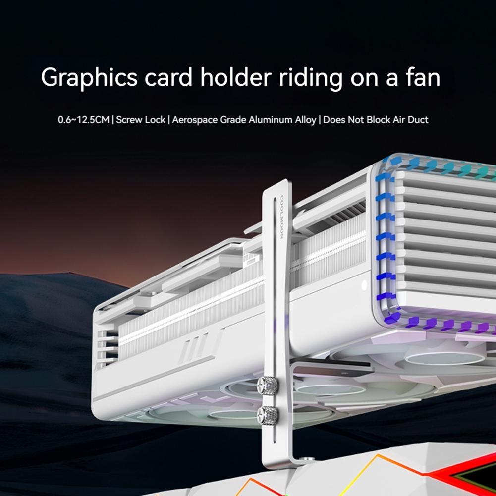 Graphics Card Support Frame Wear Resist Small GPU Fixed Bracket Rust Proof Video Card Support Rack for GPU Fan Position