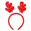 6/12PCS Random Christmas Headbands Party Favors Xmas Party Headband Favors Christmas Hat Hairpin for Holiday Classroom Supplies