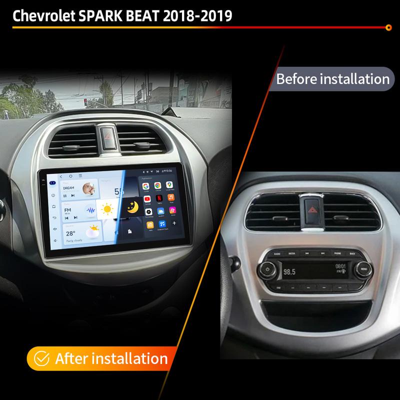 JIUYIN Incell Car Stereo with Screen for Chevrolet SPARK BEAT Android Auto Wireless Carplay 4G Electronics Navigation with Frame