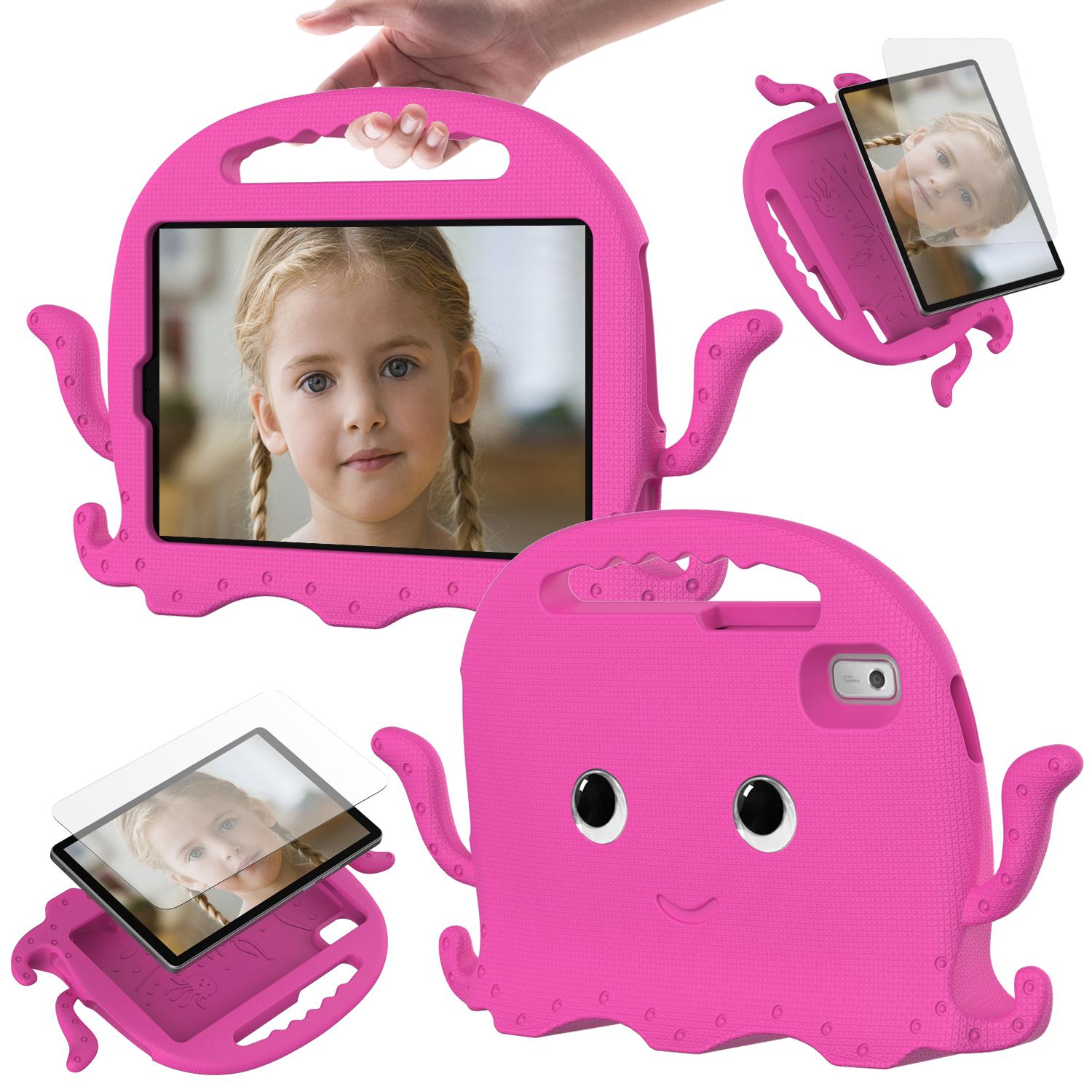 Étui Pour Tab M9 TB-310FU 9 pouces EVA Enfants Mignon Dessin Animé Poulpes Housse avec Bandoulière Tab M9 9inch TB310FU