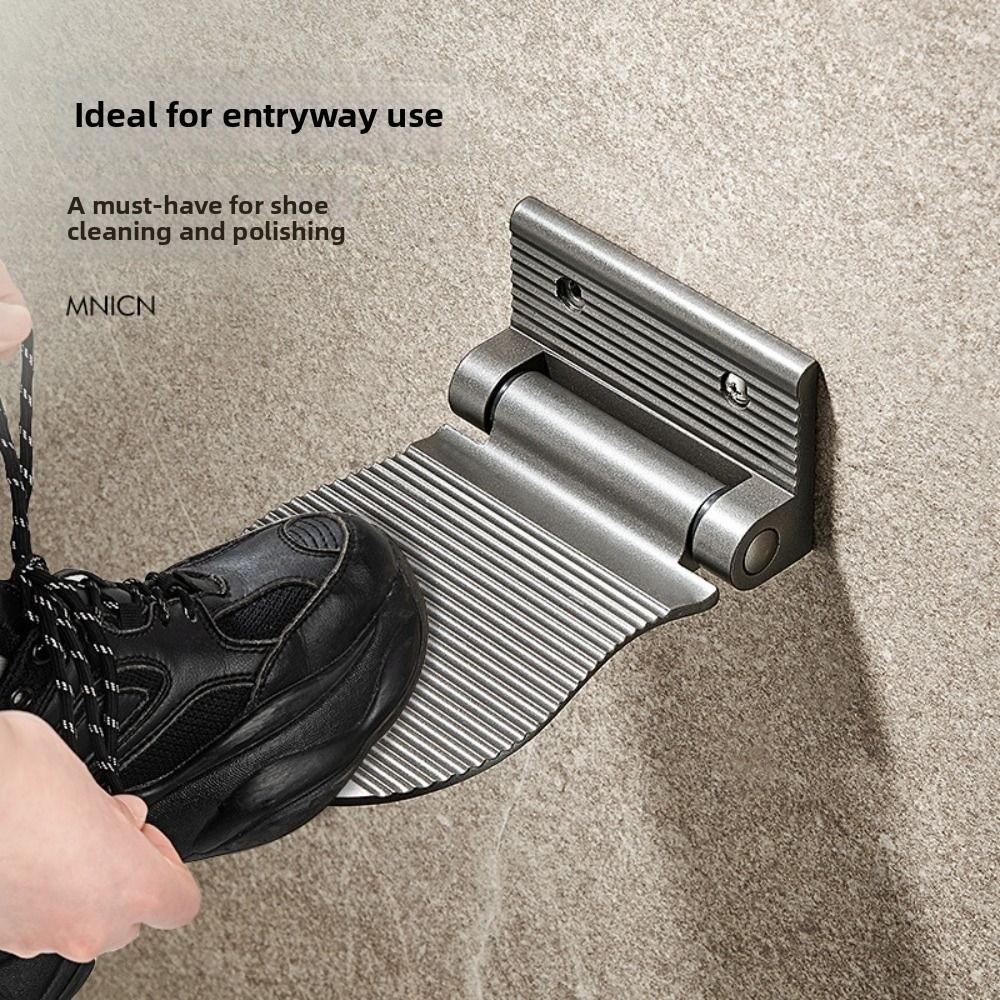 Foldable Bathroom Pedals Aluminum Zinc Zinc Alloy Bathroom Footrest Space Saving Shaving Leg Aid Elderly