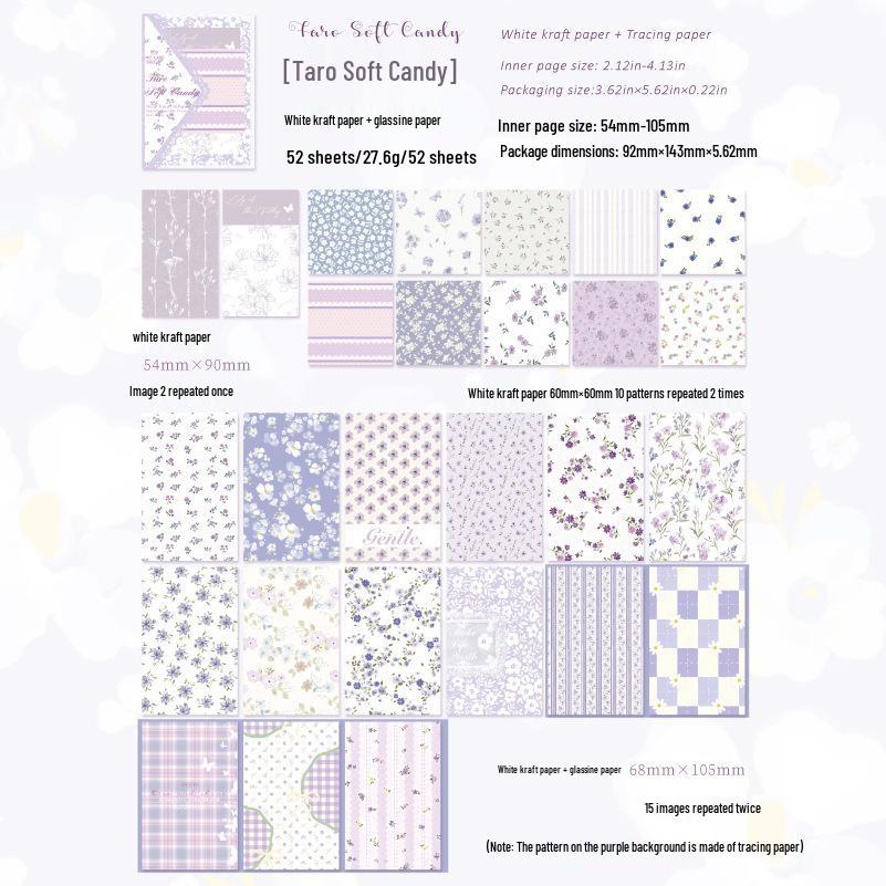 Mò Mò Paper Brick Flower Trace Korean Luxury Journal DIY Decoration Pack
