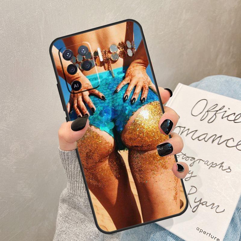 Beach Booty Bikini Girl Case For Oppo A54 A74 A94 A17 A57 A77 A76 A16 A96 A18 A60 A80 A40 A38 A58 A78 A98 A15 A5 Pro