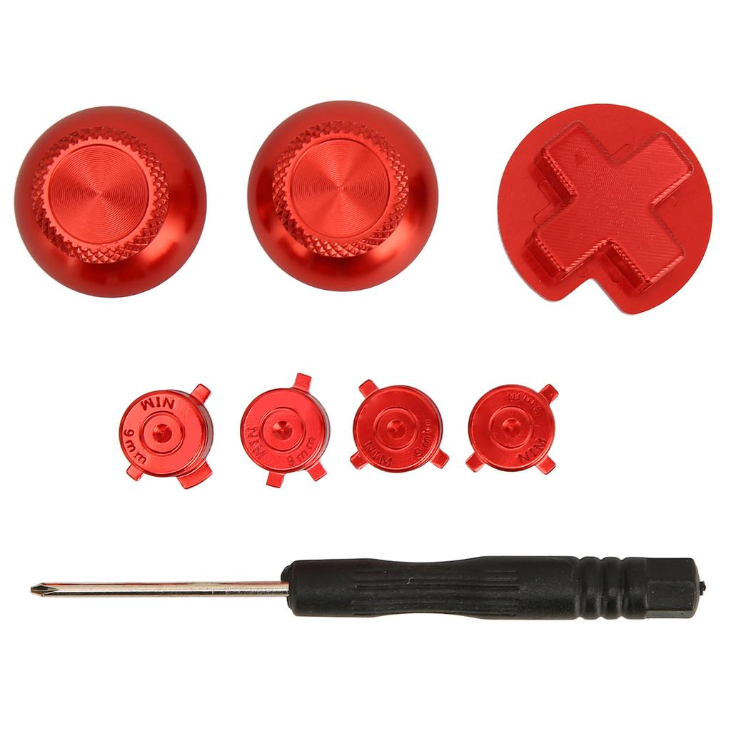 Game Controller Metal Buttons D Pad ABXY Cross Aluminum Alloy Repair Buttons Replacement for Switch
