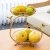Light Luxury Fruit Plate Modern Living Room Home Nordic Simple Ins Style Multi-layer Fruit Plate Iron Art Candy Plate Front Desk
