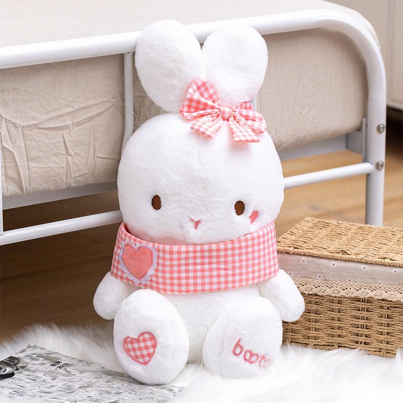 Plush Rabbit Charming Cushion Toy With Short Plush Material Ideal For Gifts Collectibles And