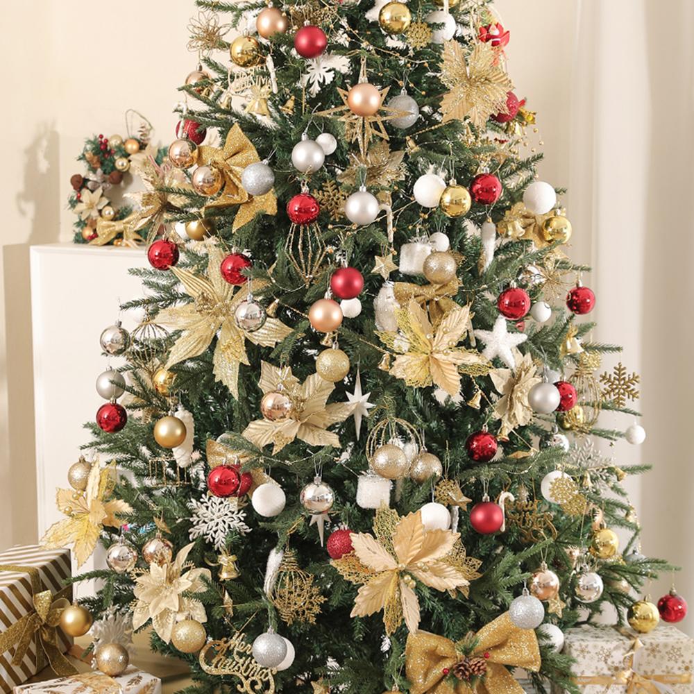 24Pcs 6cm Christmas Ball Decoration for Christmas Tree Hanging Pendant Ornaments Home Room Decor New Year Navidad DIY Gift Box