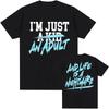 I'm Just A Kid Print T-shirt SIMPLE PLAN Design Graphic Tshirts Summer O-neck Short Sleeve Cotton Tees Unisex Streetwear Print Merch