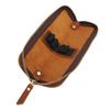 Portapenne in Pelle Minimalista Design Vintage Copertura Protettiva per Penna Astuccio Borsa Organizer Marrone