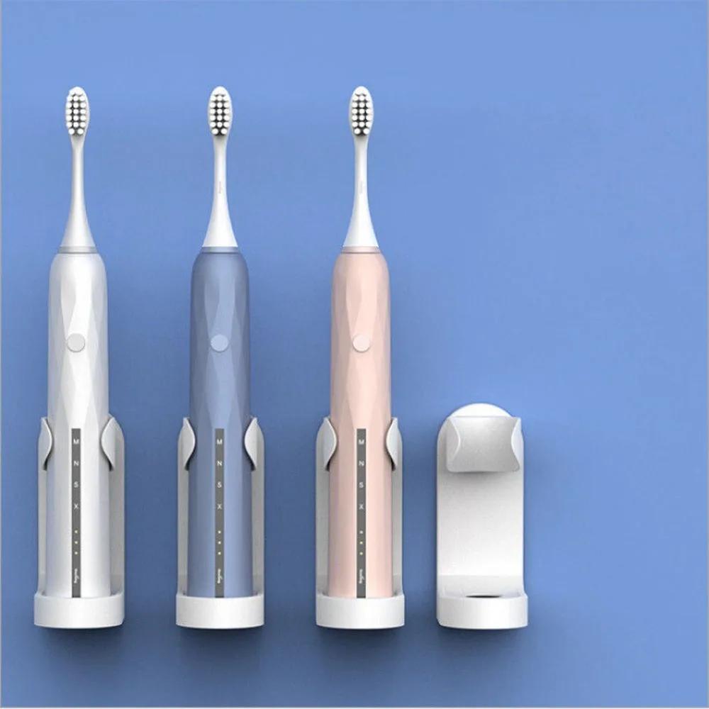 Non Slip Wall Mounted Traceless Toothbrush Stand Holder Adjustable Space Saving Bathroom Accessories Electric Toothbrush Rack