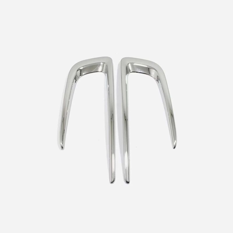 For Peugeot 2008 2014 2015 - 2018  ABS Chrome Car Front Fog Light Lamp Frame Cover Foglight Eyebrow Trims Decoration Sticker