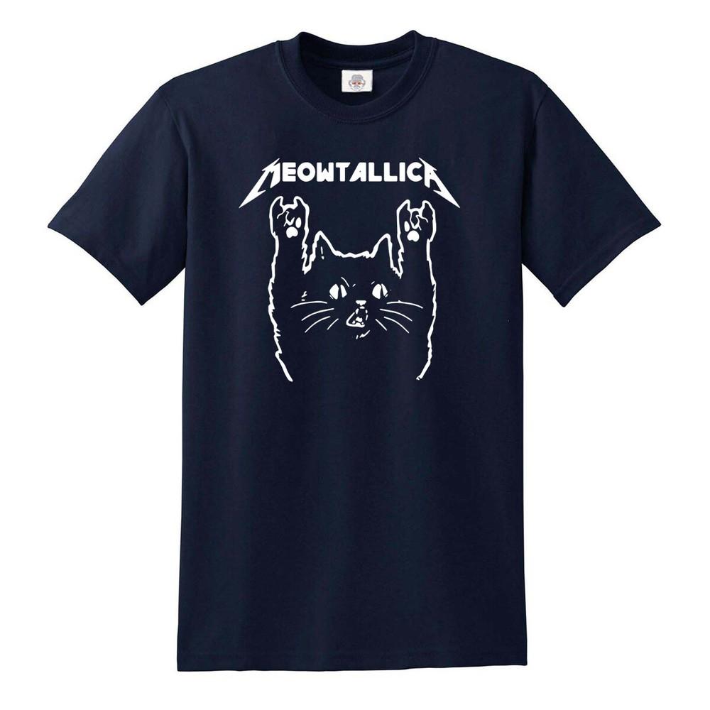 Meowtallica tshirt rock cat kitten pet cute cats funny music metal top tee