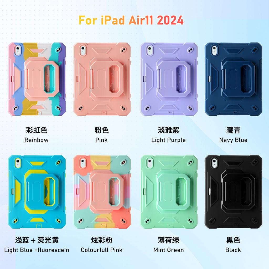 Case for IPad A19 A16 10th 11th 12th 7th 8th 9th 10.2 Pro 11 2024 2025 Air 11 M2 M3 Air 5 4 Shockproof Stand Kids Safe Cover