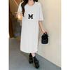 Women's Fashion Summer Spring 1/2 Sleeves O-Neck Loose Waistline Casual Dresses