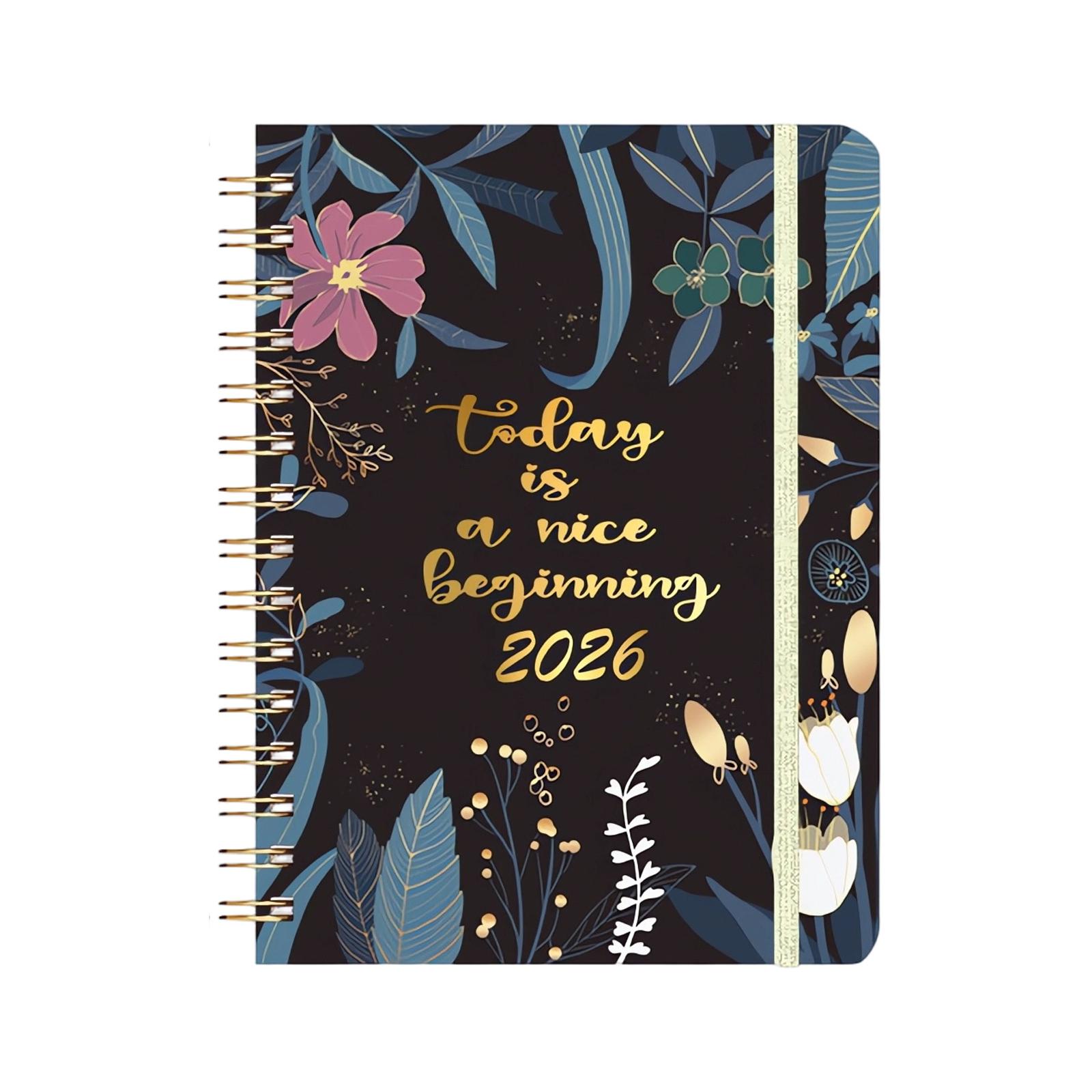 

2026 Planner, Stylish Calendar, Ample Notebook Space, Perfect For Recording To Do Lists One Size