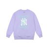 MLB New York Yankees Sweatshirts Unisex Purple Crew Neck Moderate Regular 31MTG2111-50V