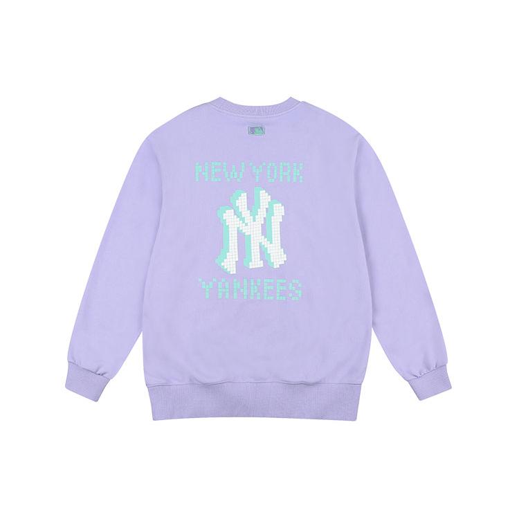 MLB New York Yankees Sweatshirts Unisex Purple Crew Neck Moderate Regular 31MTG2111-50V