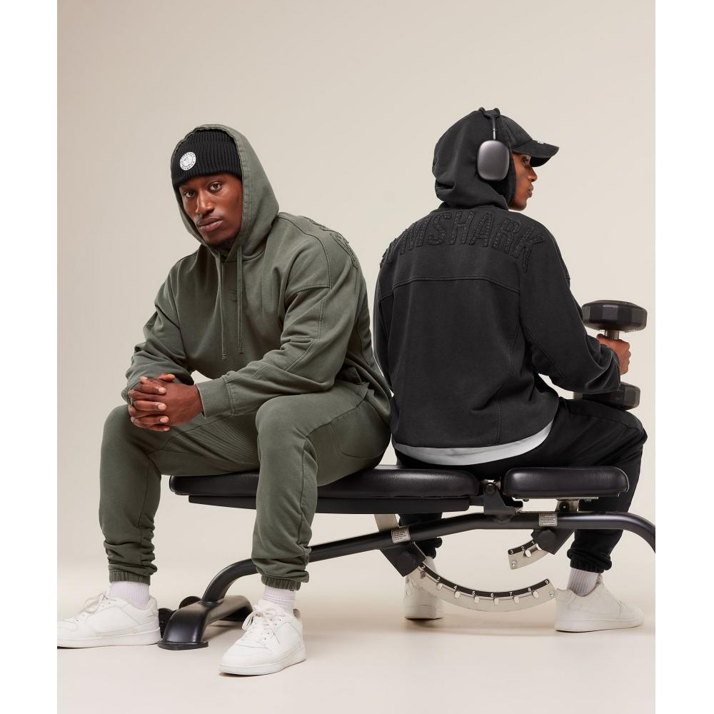 Gymshark Power Washed Hoodie Gs Black A2c9l Bb2j