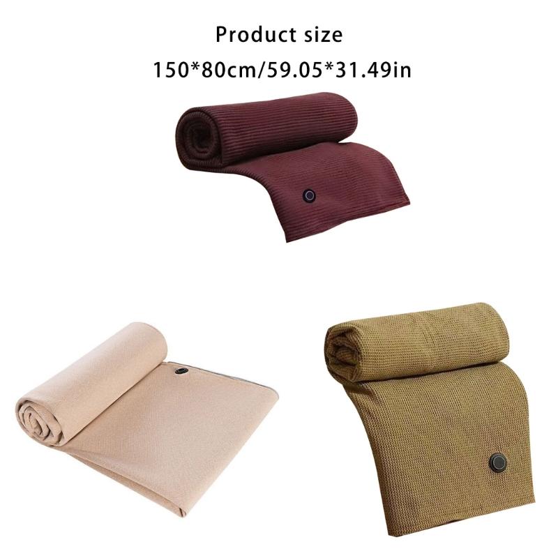 USB Heated Shawl Wrap for Women USB Electric Blanket with 3 Heating Levels and Zippered Designing