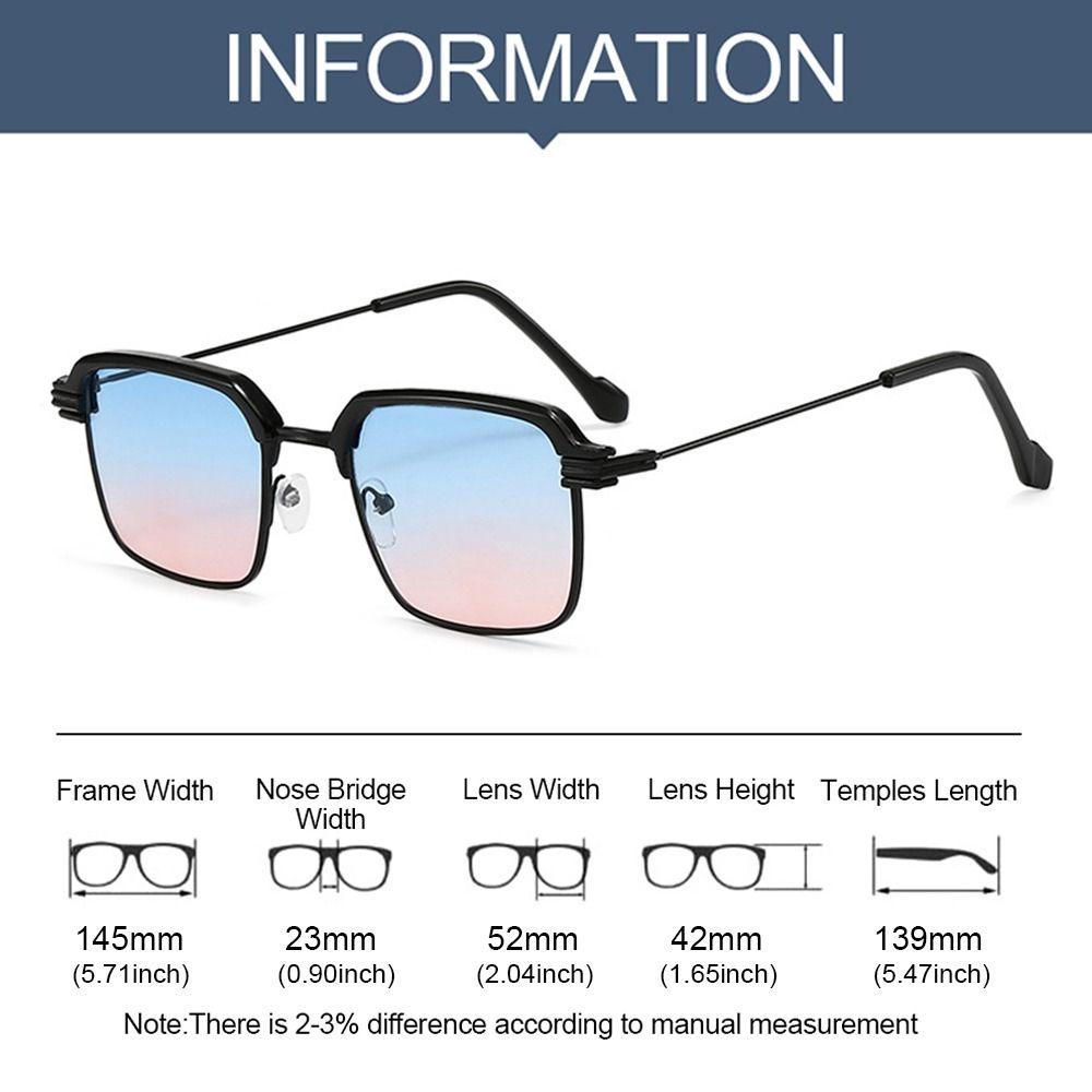 Metal Frame Sunglasses Spring Hinges Shades Eyewear Summer Cycling Eyewear  Photography