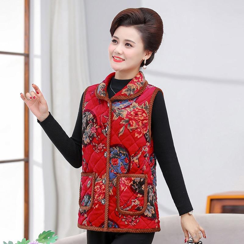 Vest Women's Autumn and Winter Velvet Thermal Clothing Short Vest Lapel Sleeveless Thickened Vest Outer Wear