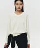 Hoite Niel Cotton V-Neck Knit (Off White)