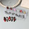 New nail art accessories Halloween dark gem spider skull ghost hand metal alloy nail accessories