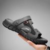 Black Male Genuine Leather Sandals Summer Casual Men Shoes Vacation Beach Shoes Fashion Outdoor Non-Slip Sneakers