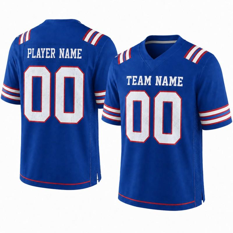 American Football Jersey Adults Kids Custom Team Name Number Sublimation Print Breathable Nylon Sportswear