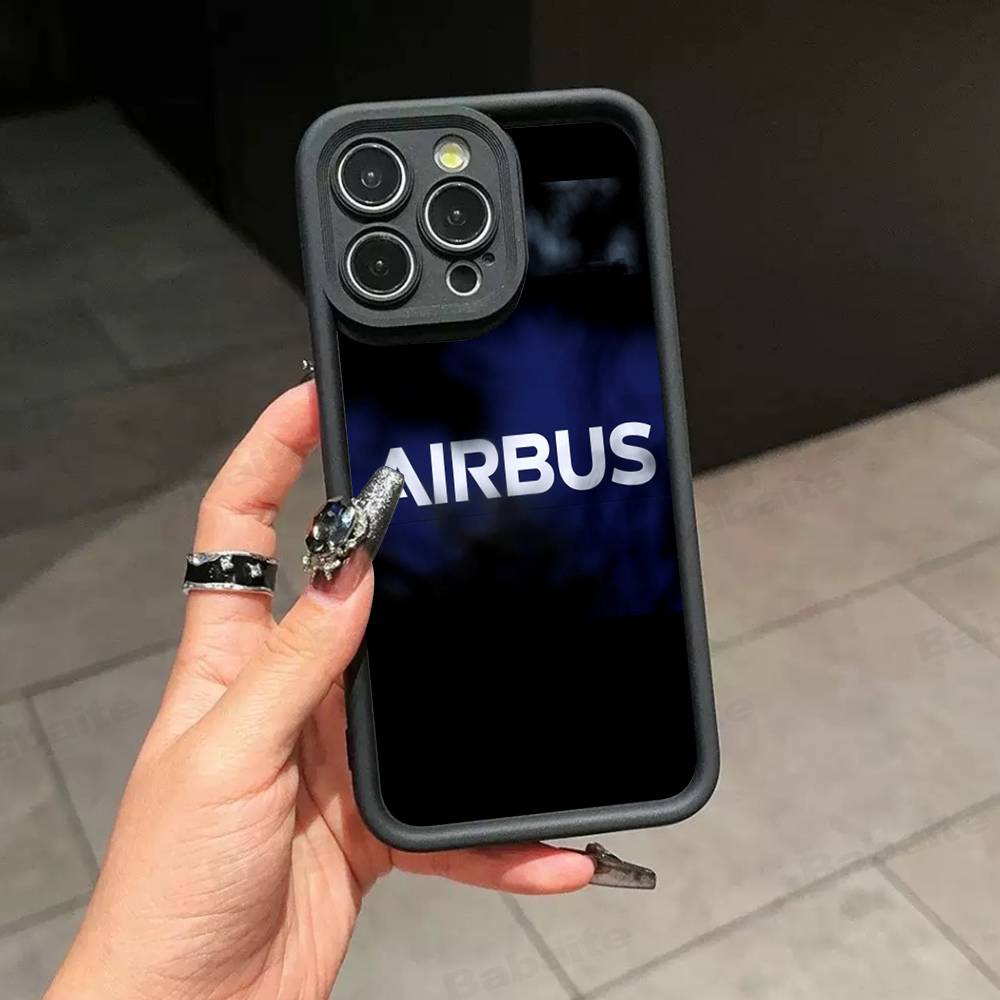 

A-Airbus Logo Phone Case For IPhone 17 16 15 14 13 12 11 Air Plus Pro Max Soft Back Cover iPhone 13 pro
