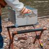 JUSTINLAU Soporte Plegable para Nevera de Camping al Aire Libre Soporte Ajustable de Aleación de Aluminio para Cubo de Hielo Soporte para Equipaje Soporte Antideslizante