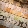 6pcs DIY Decoration Adhesive Tapes Japanese  Afternoon Slow Tune Washi Tapes Masking Tapes stickers stationery