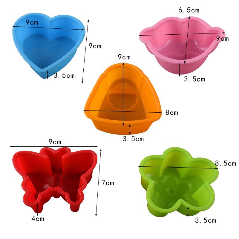 

Силиконовый набор из 5 предметов для маффинов, рисовых лепешек и свечей Blue