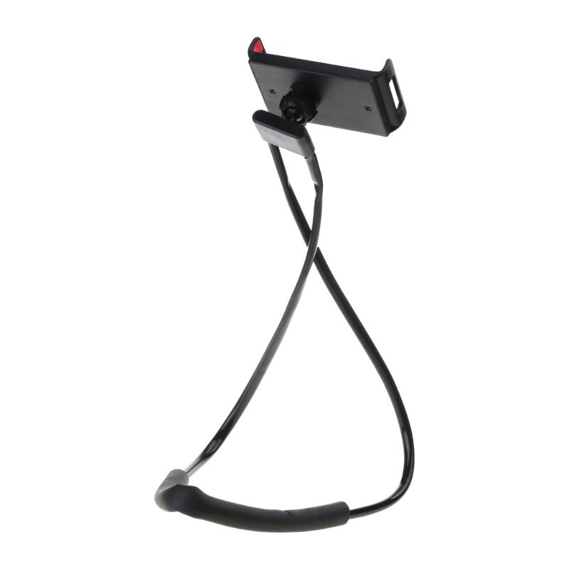 Universal Smartphones Mobile Phone Stand,Hanging on Neck Cellphone Mount Holder, Flexible Lazy Bracket