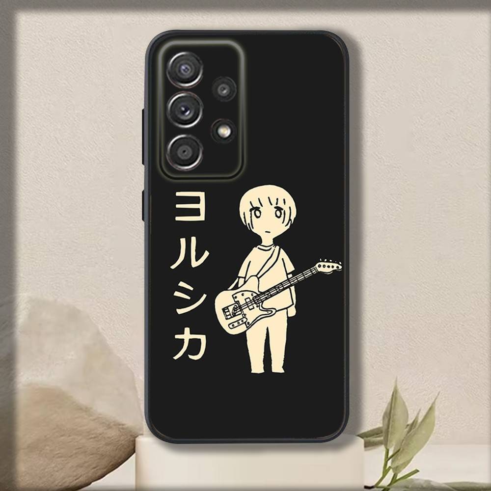 Band Y-Yorushikas Phone Case For Samsung S 25,24,23,22,30,21,10,9,Ultra,Plus,Lite,FE,4,5 G Soft Black Case