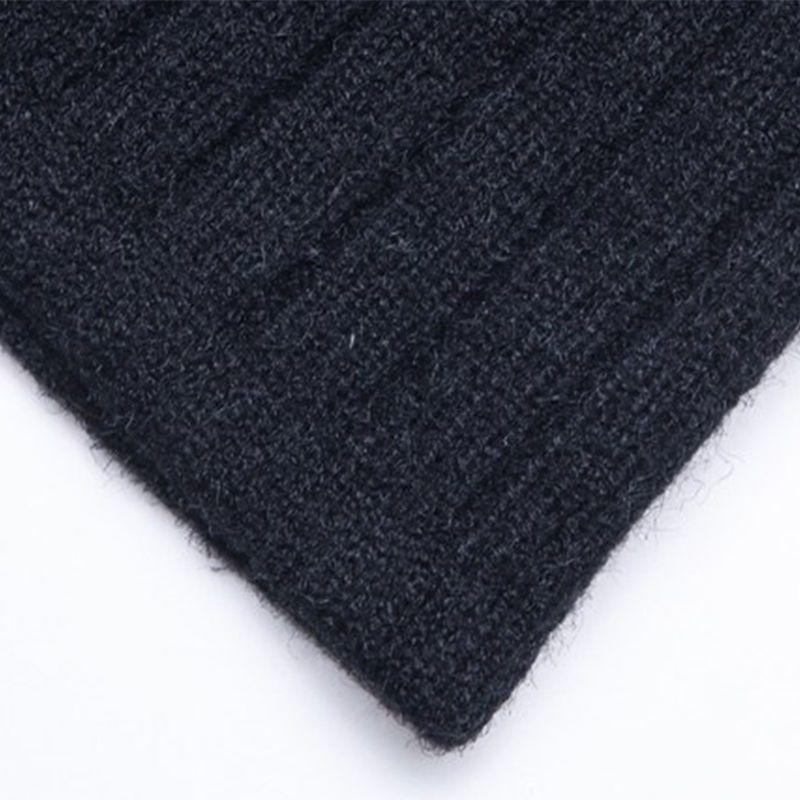 High-End Women's Autumn Winter Thickened Knitted Midi Skirt Slit Bodycon Pencil Skirt Slim-Fitting Wool Skirt