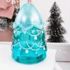 1 Set DIY Christmas Snowman Crystal Epoxy Resin Mold Christmas Tree Storage Jar Bottle Silicone Mold