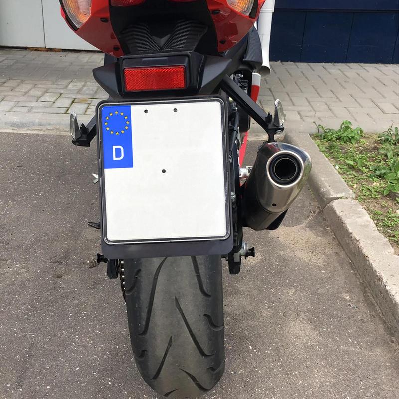 

Motorcycle License Plate Bracket Motorcycle Plate Frame Vehicle Number Tag Bracket License Protector For Riding Daily Use Truck United States