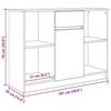VidaXL Buffet avec tiroir sonoma gris 101x35x76 cm bois d'ingénierie, meuble de rangement, buffet, meuble d'entrée, meuble 861567