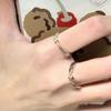 Romantic Couple Rings For Women Men Promise Couple Ring Valentine'S Day Gift Niche Design Sense High-End Light Luxury Simple Gif