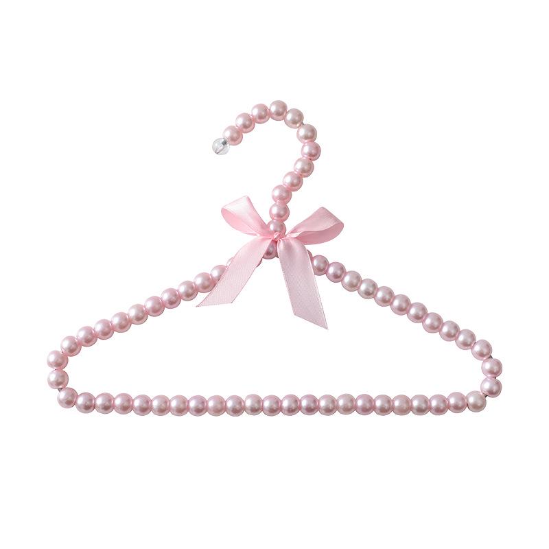 Perlová dětská ramínka: Stojan na sušení novorozeneckého oblečení a úložný prostor ve skříni pro dívky