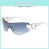 Liebes Herzform Sonnenbrille Punk Stil Unisex UV400 Sonnenschutz für Partys und Reisen