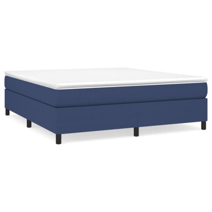 VidaXL Sommier à ressorts de lit Bleu 180x200 cm Tissu3120884