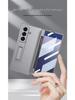 Samsung Z Fold7 Magnetic Solid Color Flip Case with Pen Slot and Stand