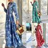 Wind Spring Autumn Elegant Long Sleeve Dress Imported Women's Maxi Dress Hot Sale