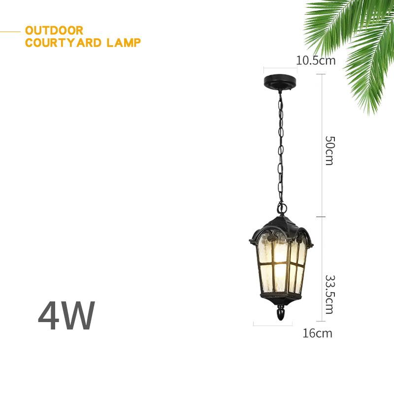 

Люстра Освещение Водонепроницаемый Столовая Сад Терраса Балкон Коридор Проход Европейский Ретро Древний Римский Уличный Люстра Warm White