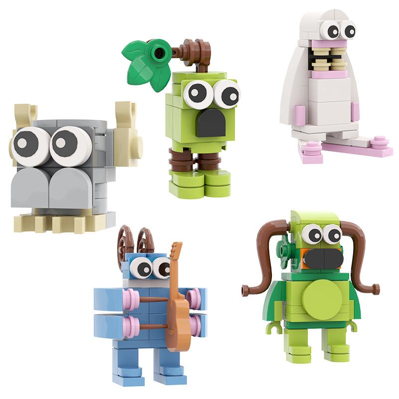 Monsters My Singing Miniature Building Blocks  Toys Ornaments For Children Gifts