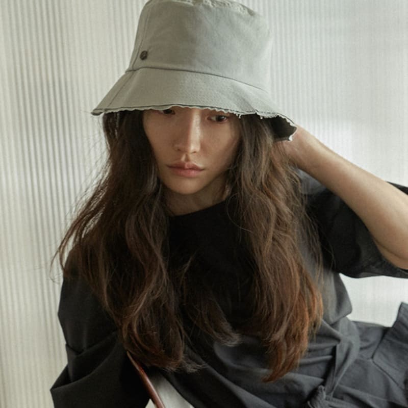 

poesiedame [повседневная жизнь] Многослойная панама_светло-серая (унисекса) FREE